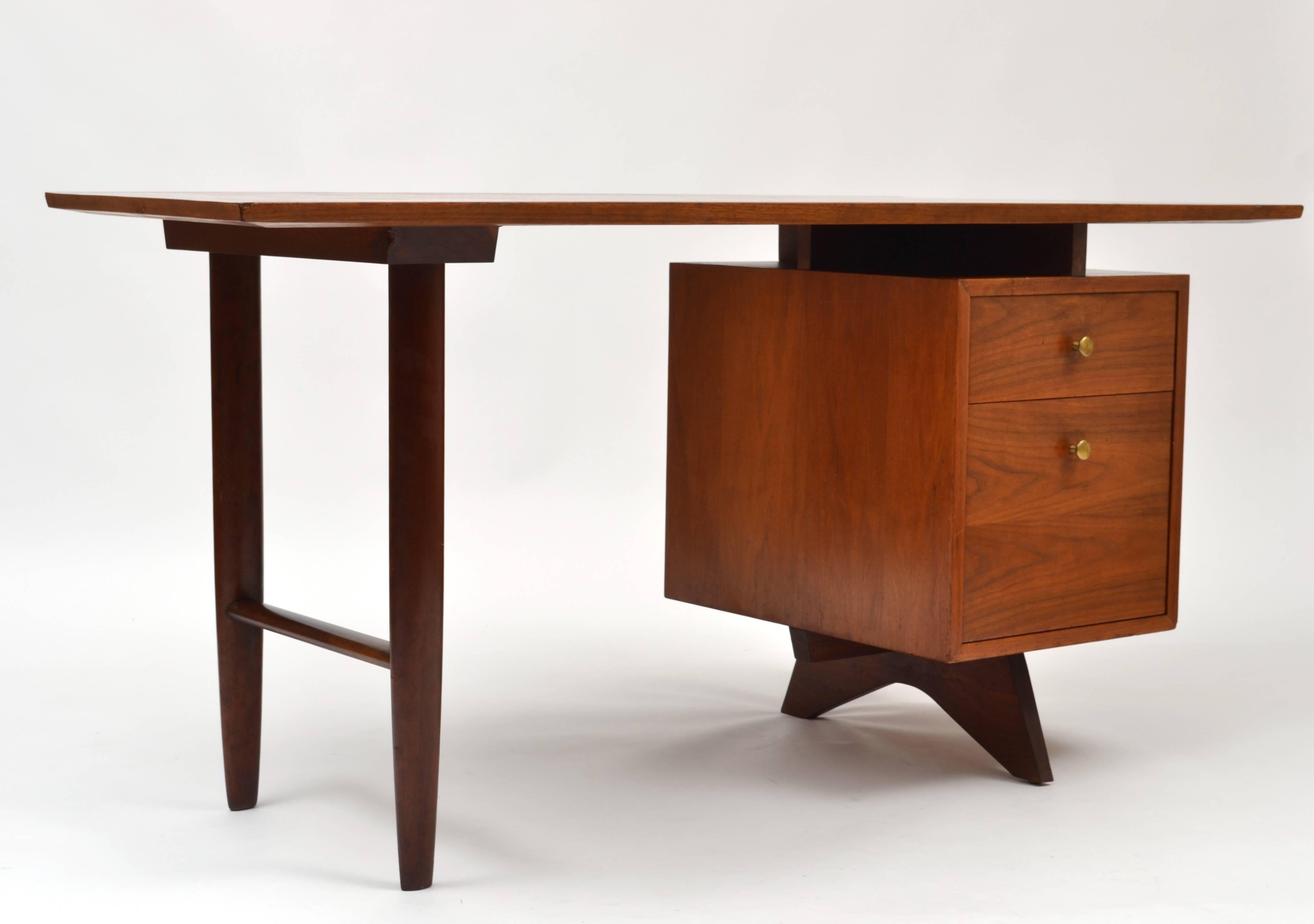 Classic, early George Nakashima desk designed for Widdicomb's Orgin Collection.
