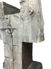 Large Barn Beam Guardian Sculpture by Robert Brandegee