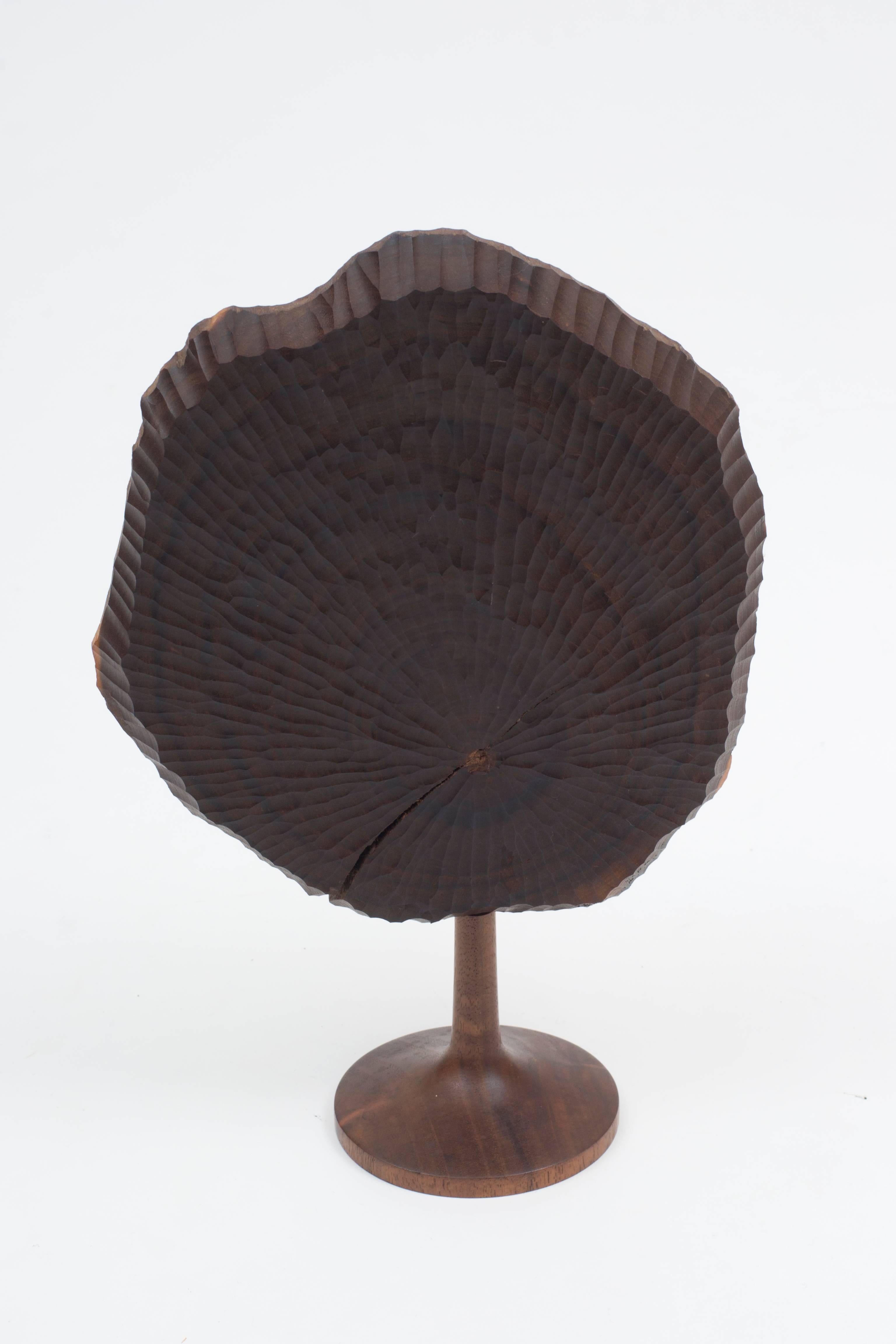 Mid-Century Modern Jerry Glaser Studio Made Carved Walnut Sculpture For Sale