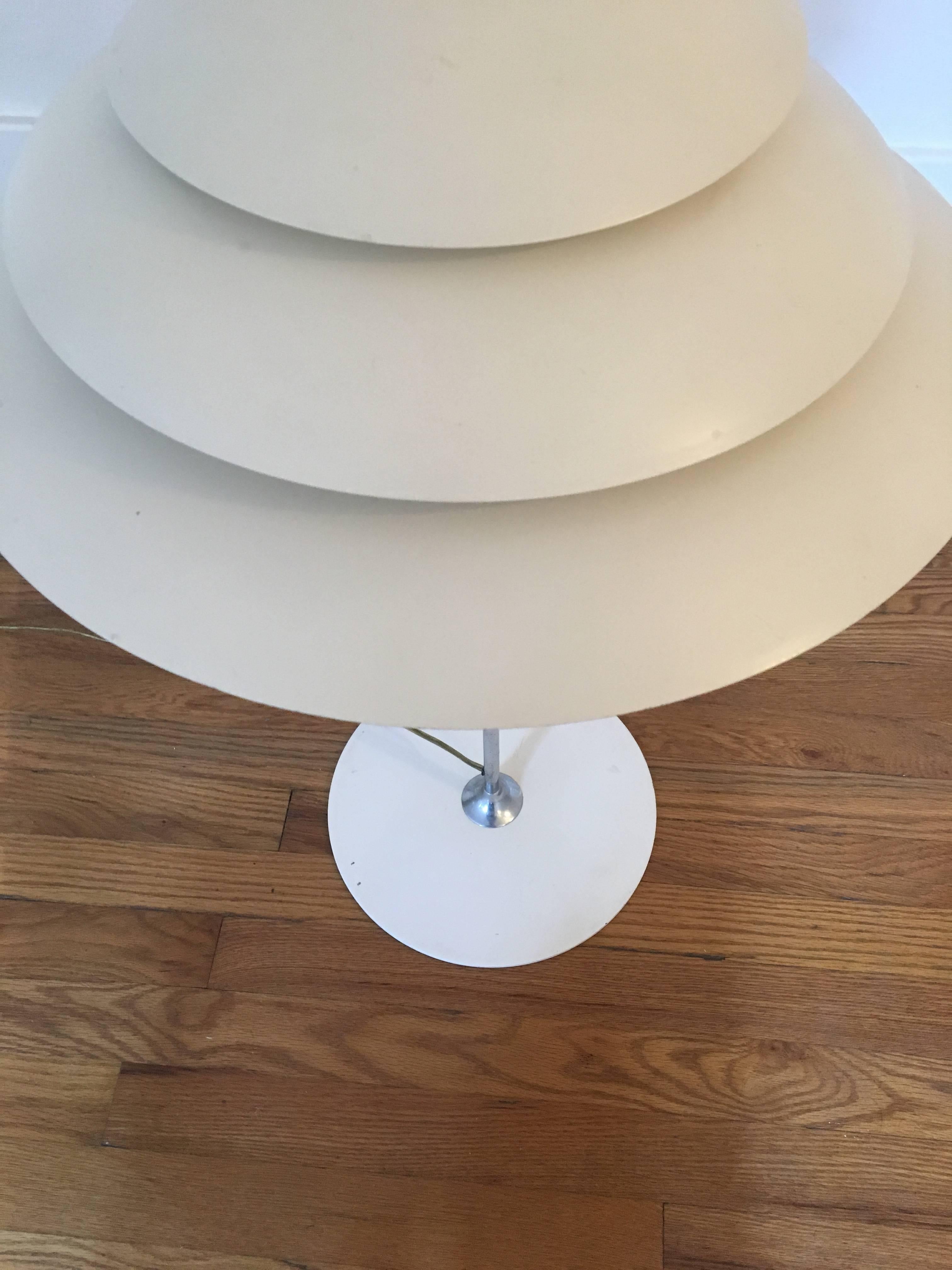 American Poul Henningsen Style Table Lamp by Sonneman For Sale