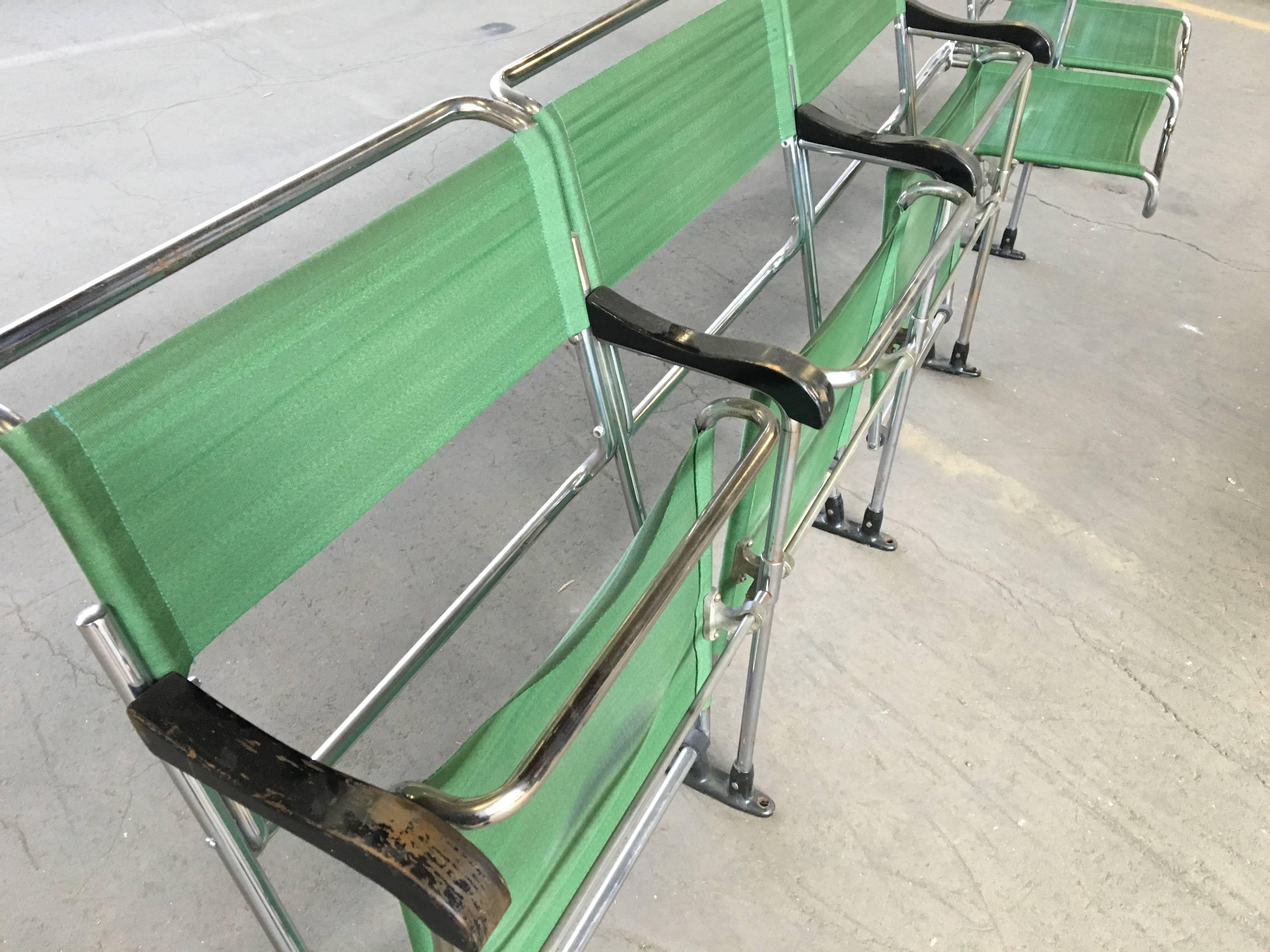 Mid-Century Modern Rare Thonet Marcel Breuer Theater Chairs from the Andy Warhol Museum For Sale