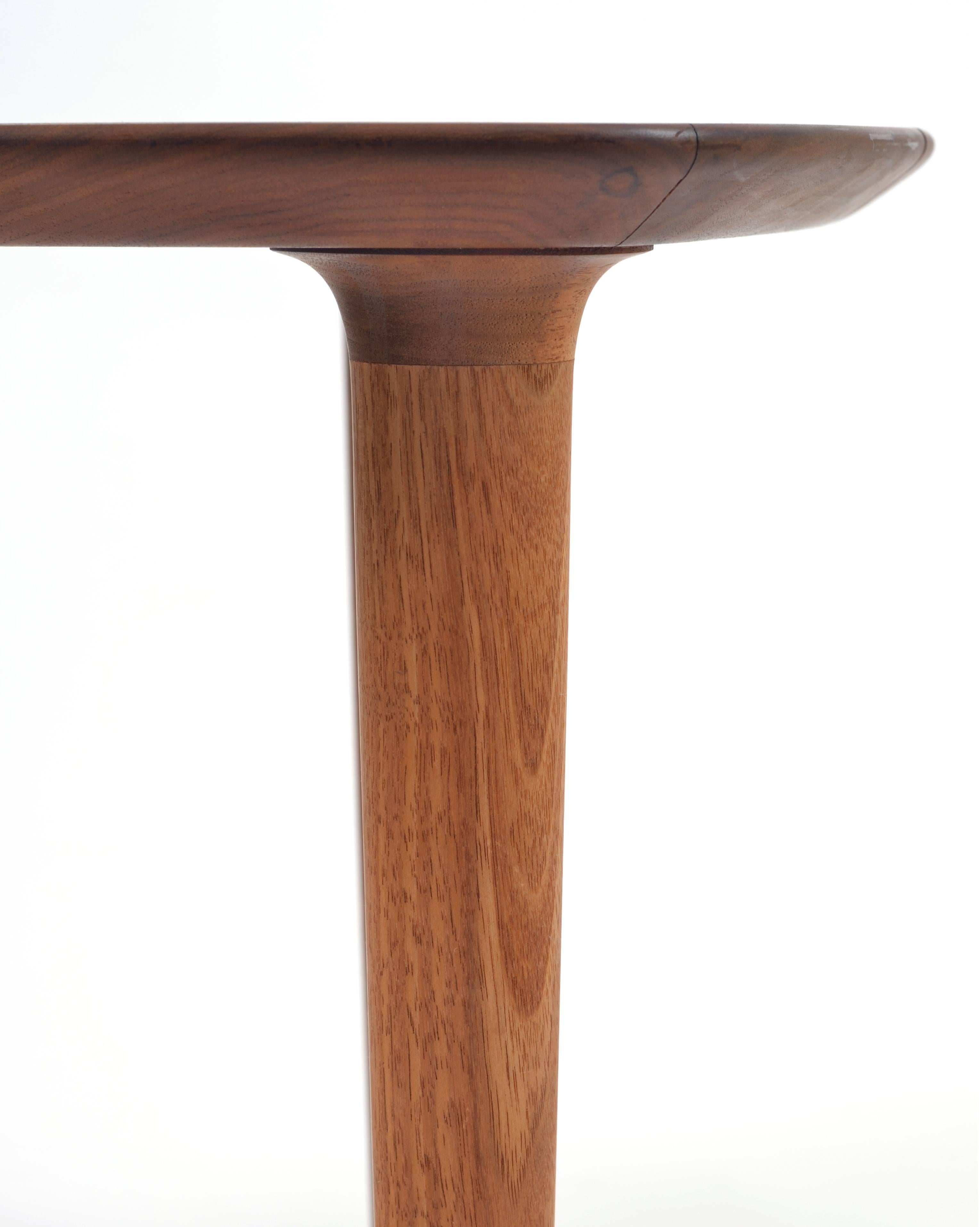 American Danish Style Walnut Side Table Attributed to Jerry Glaser For Sale