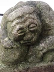Japanese Hand-Carved Stone Sumo Wrestler Sculpture