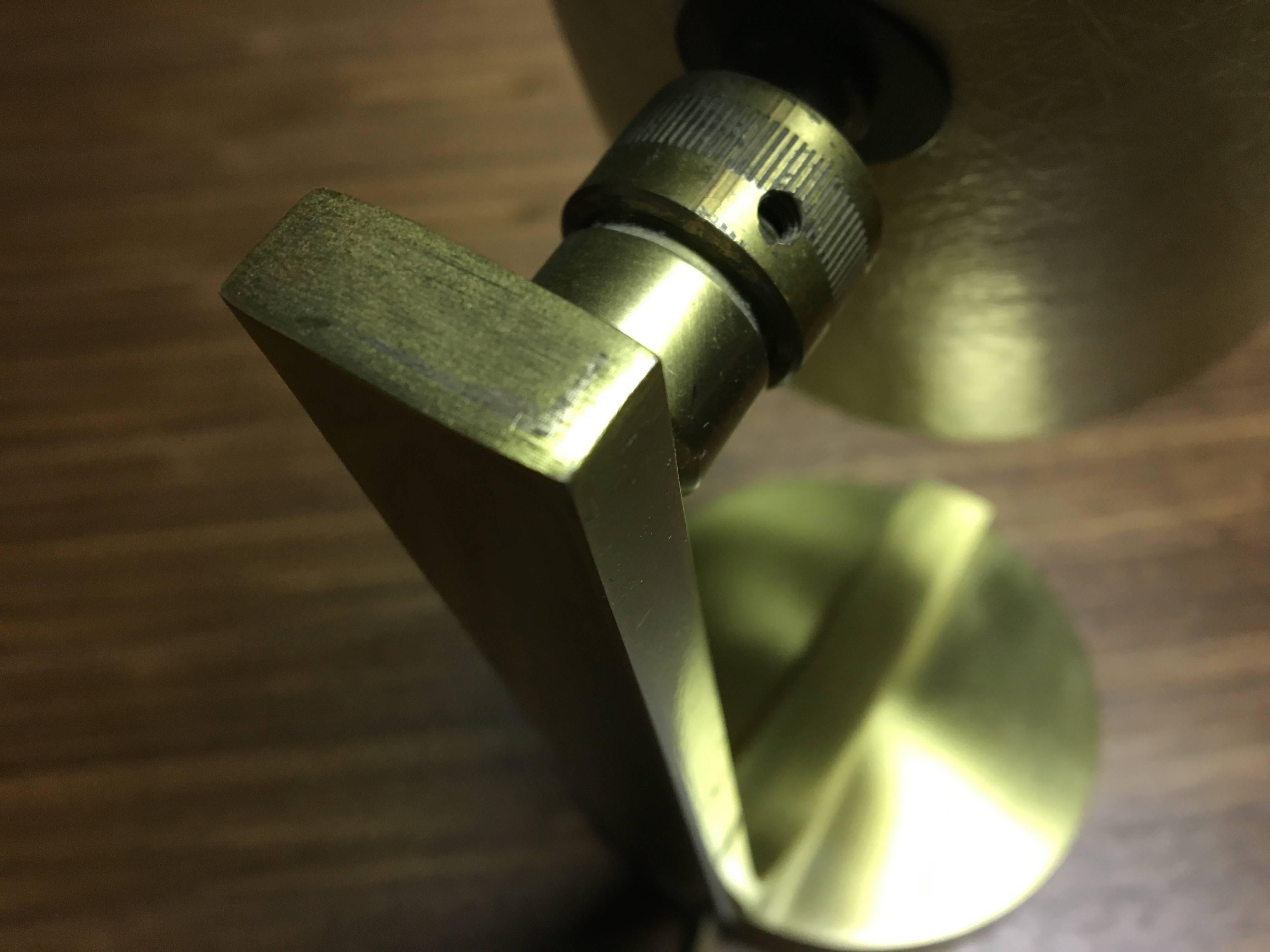 Mid-Century Modern Mid-Cenutury Brass and Fiberglass Desk Lamps For Sale