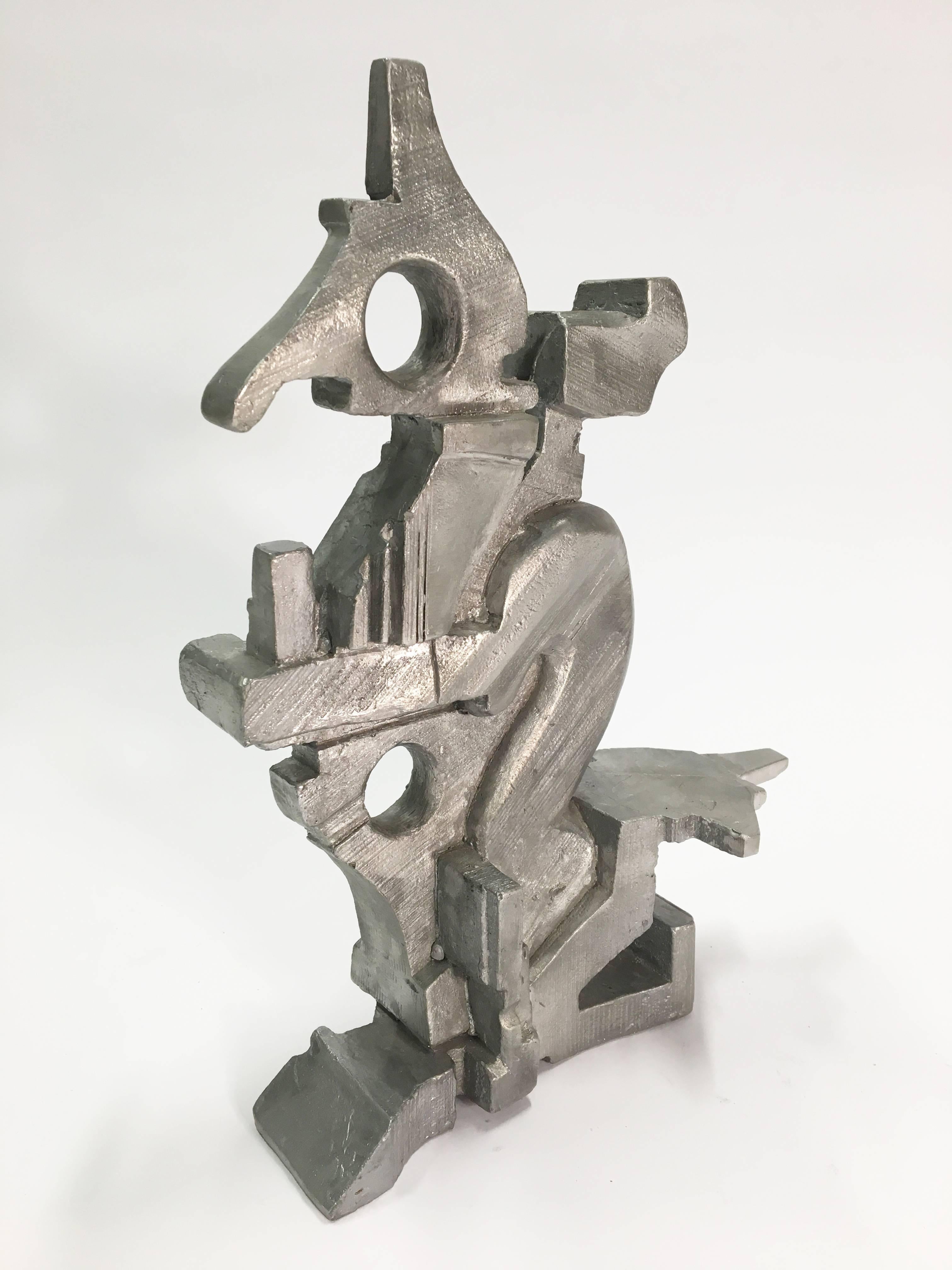 American Cast Aluminum Sculpture by Artist Michael Wlash For Sale
