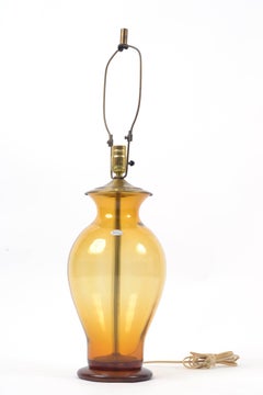 Blenko Blown Glass Lamp by Don Sheperd