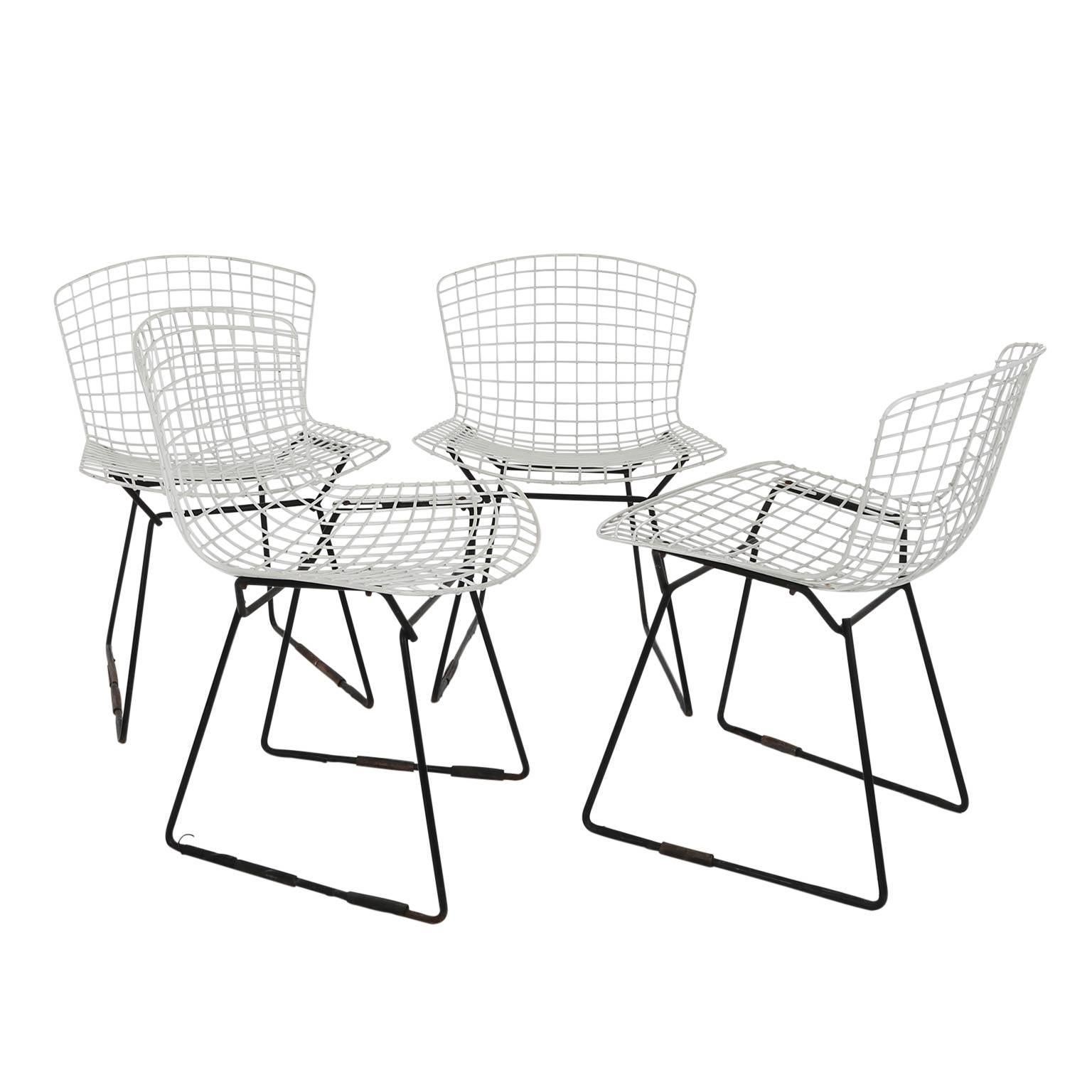 Set of Seven Harry Bertoia Side Chairs for Knoll