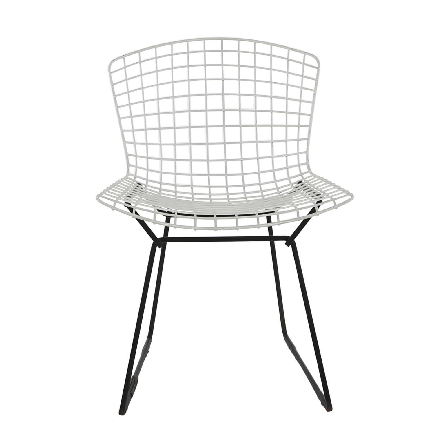 Harry Bertoia's delicately Industrial side chair is among the most recognized achievements of Mid-Century Modern design. Like Saarinen and Mies, Bertoia found sublime grace in an Industrial material, elevating it beyond its normal utility into a