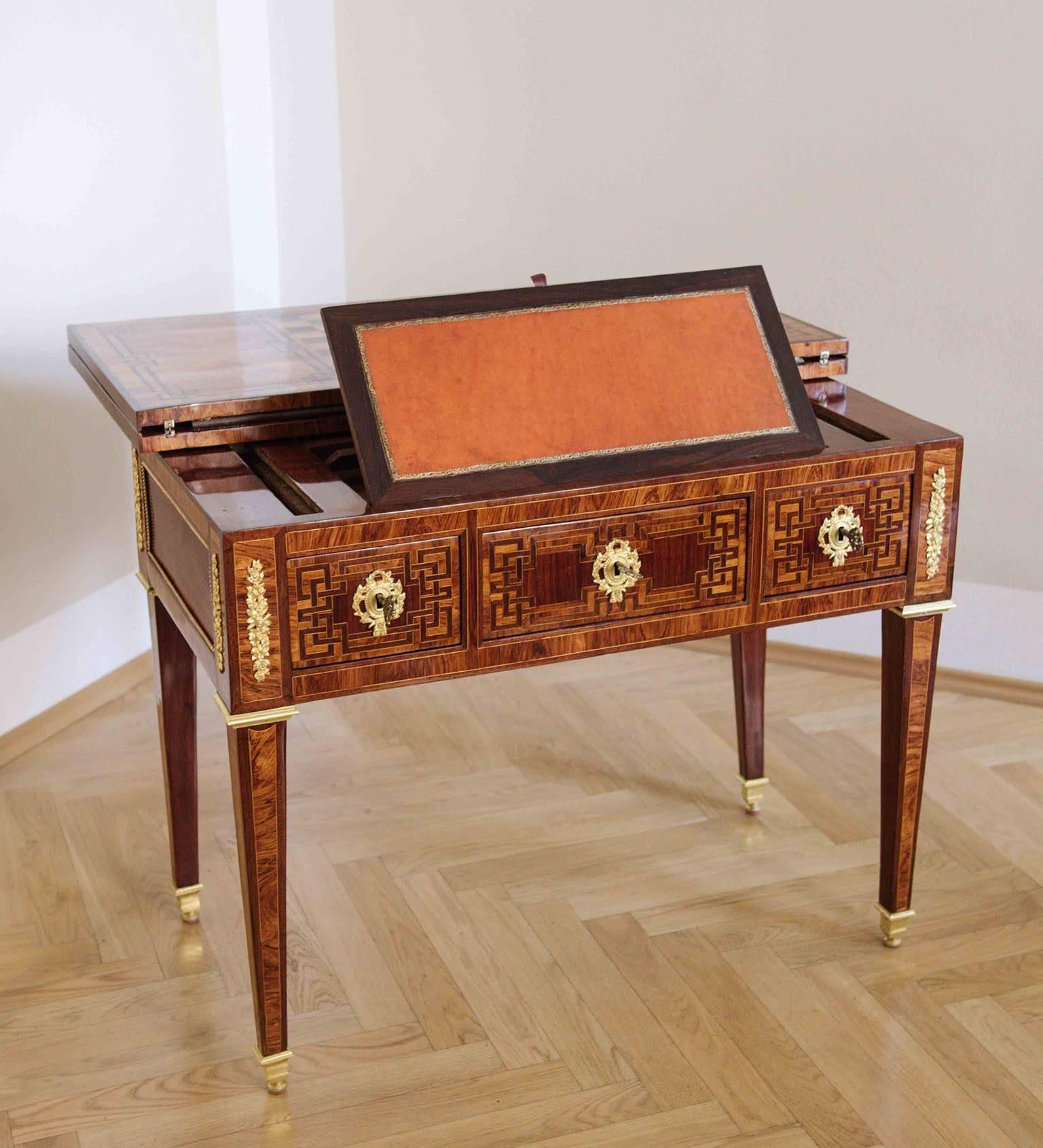 18th Century French Baroque Game Table Stamped by Nicolas Petit 1