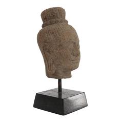 Carved Stone Buddha Head