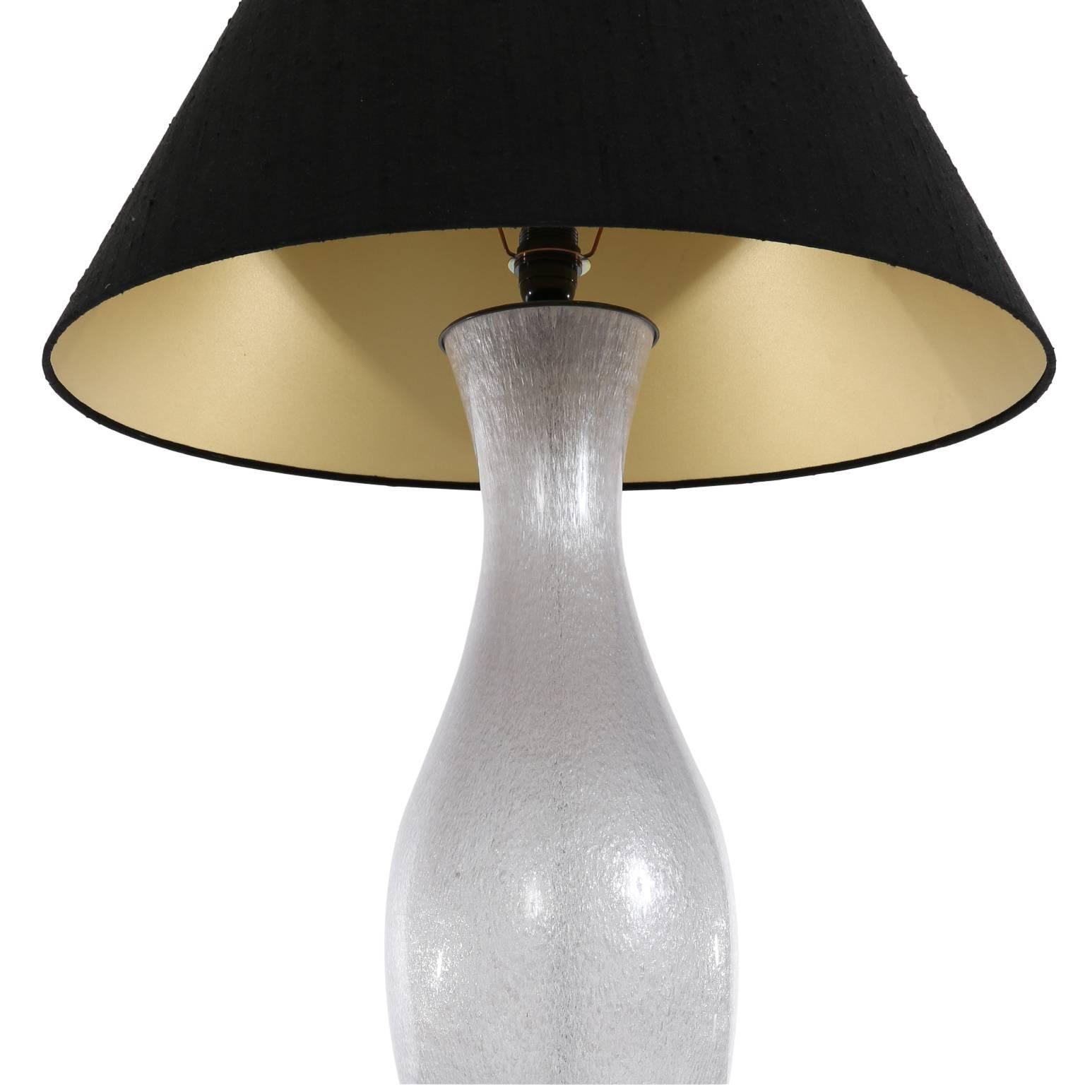 Italian Midcentury Murano Lass Table Lamp