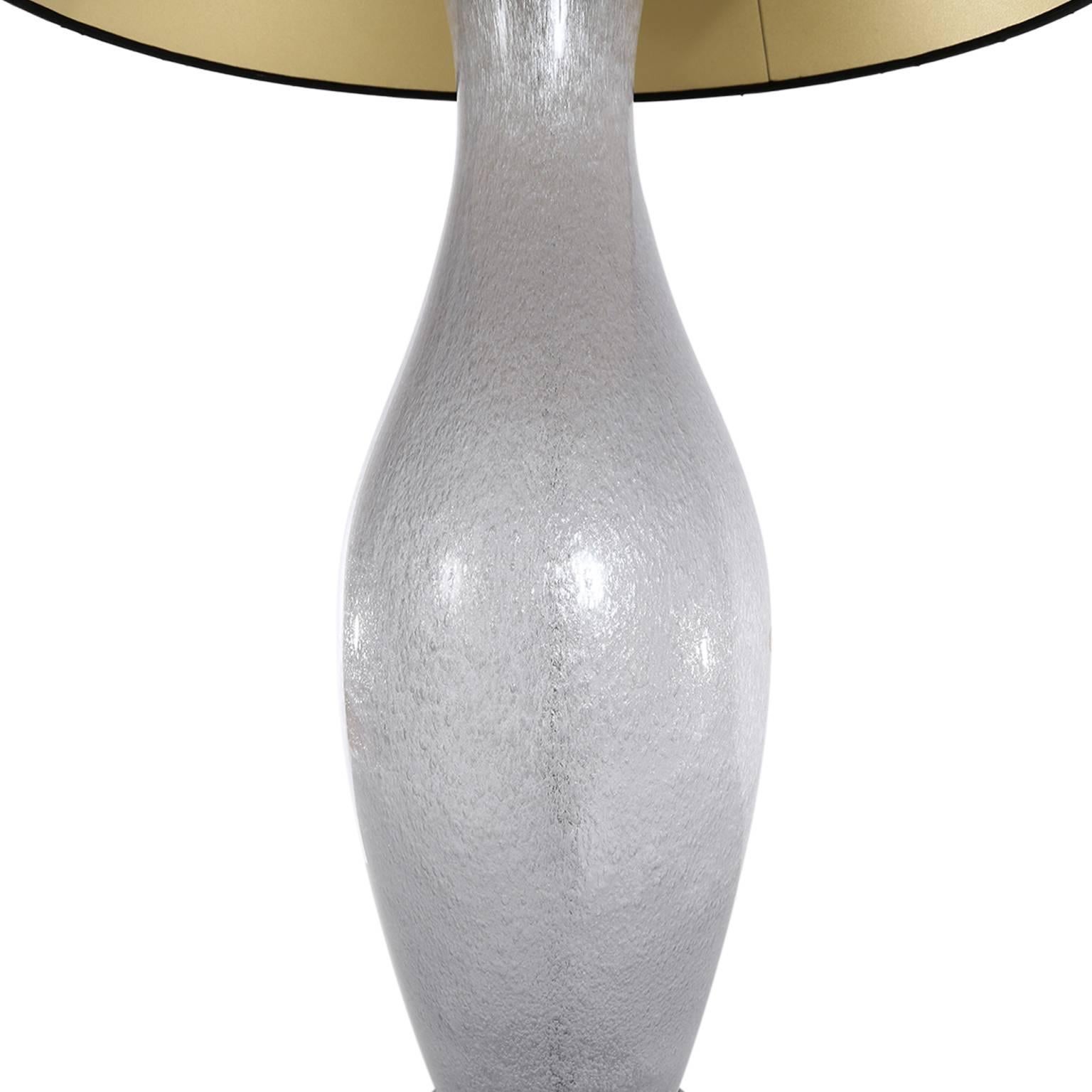 Fabric Midcentury Murano Lass Table Lamp