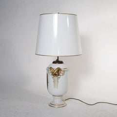 Rosenthal Porcelain Lamp, Germany, 1913-1914 with a Signed Hand-Painted Portrait