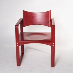 Red Verner Panton No. 271 Dining Chair for Thonet, Germany, circa 1970