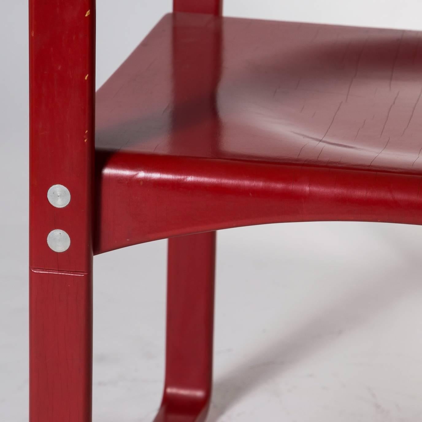 Red Verner Panton No. 271 Dining Chair for Thonet, Germany, circa 1970 For Sale 2