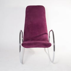 20th Century Thonet Chrome Cantilever Rocking Chair S826, Germany, circa 1970