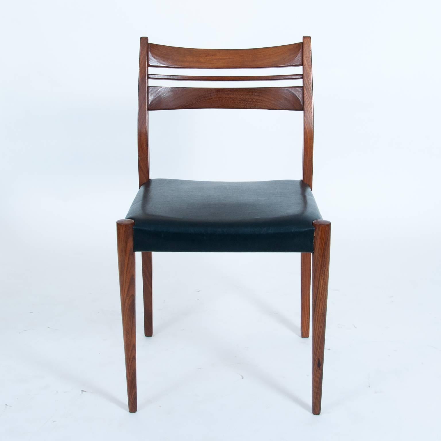 Mid-Century Modern Set of Four Mid-Century Danish Design Dining Chairs by Arne Vodder, Denmark For Sale