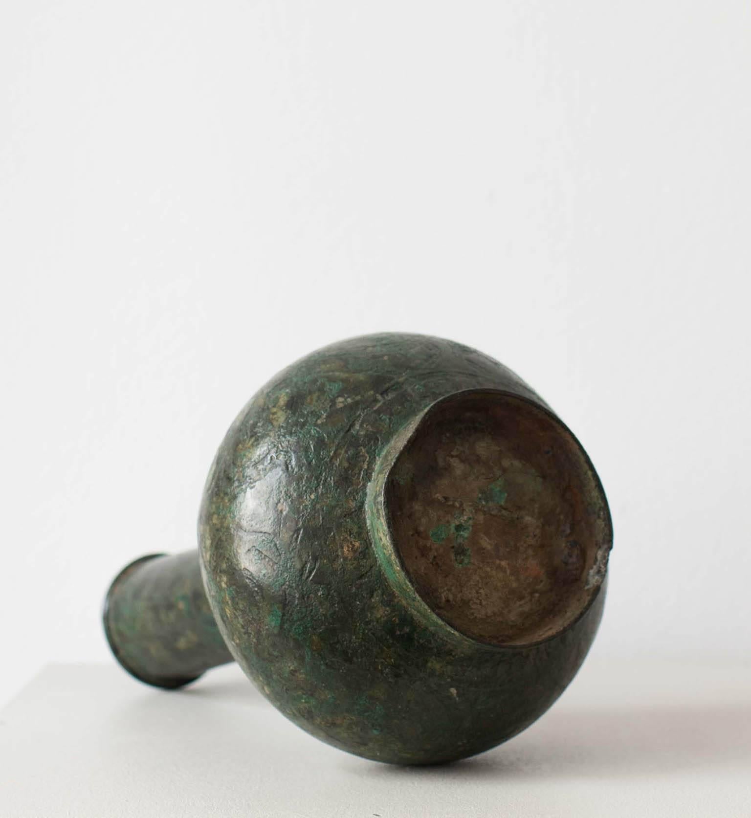 19th Century Chinese Bronze Bottle Vase