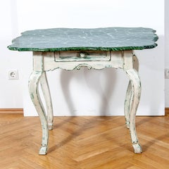 Antique Gustavian Patina Coffee Table Louis XV Baroque Style 19th Century