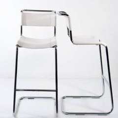Pair of S33H Thonet Bar Stool Designed by Mart Stam