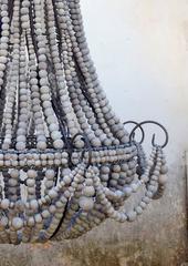 Clay Beaded Elongated Chandelier