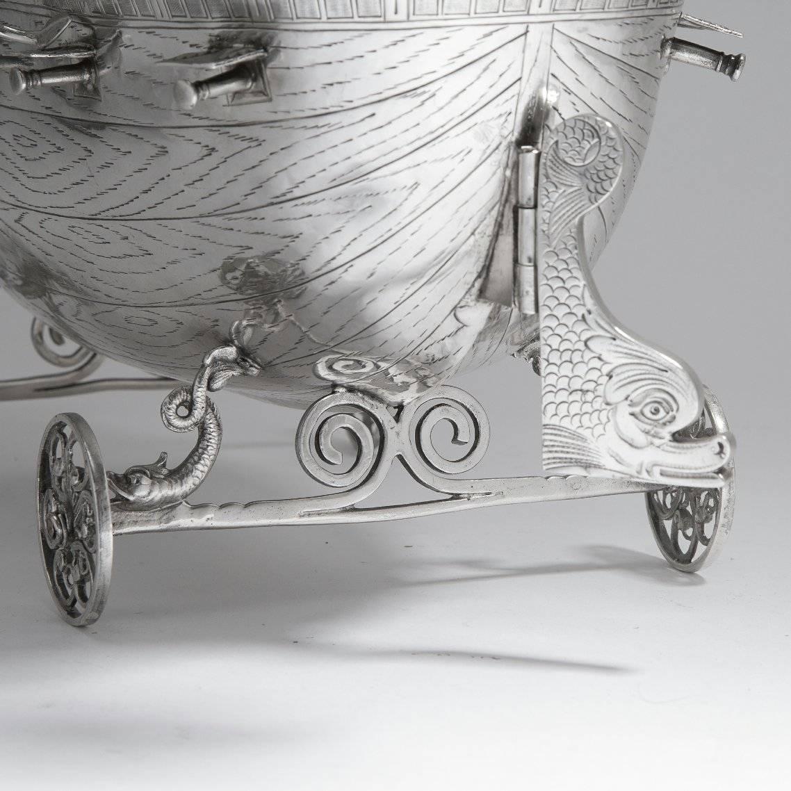 20th Century German Silver Nef