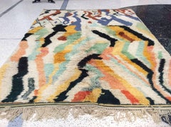 Alfombra marroquí multicolor