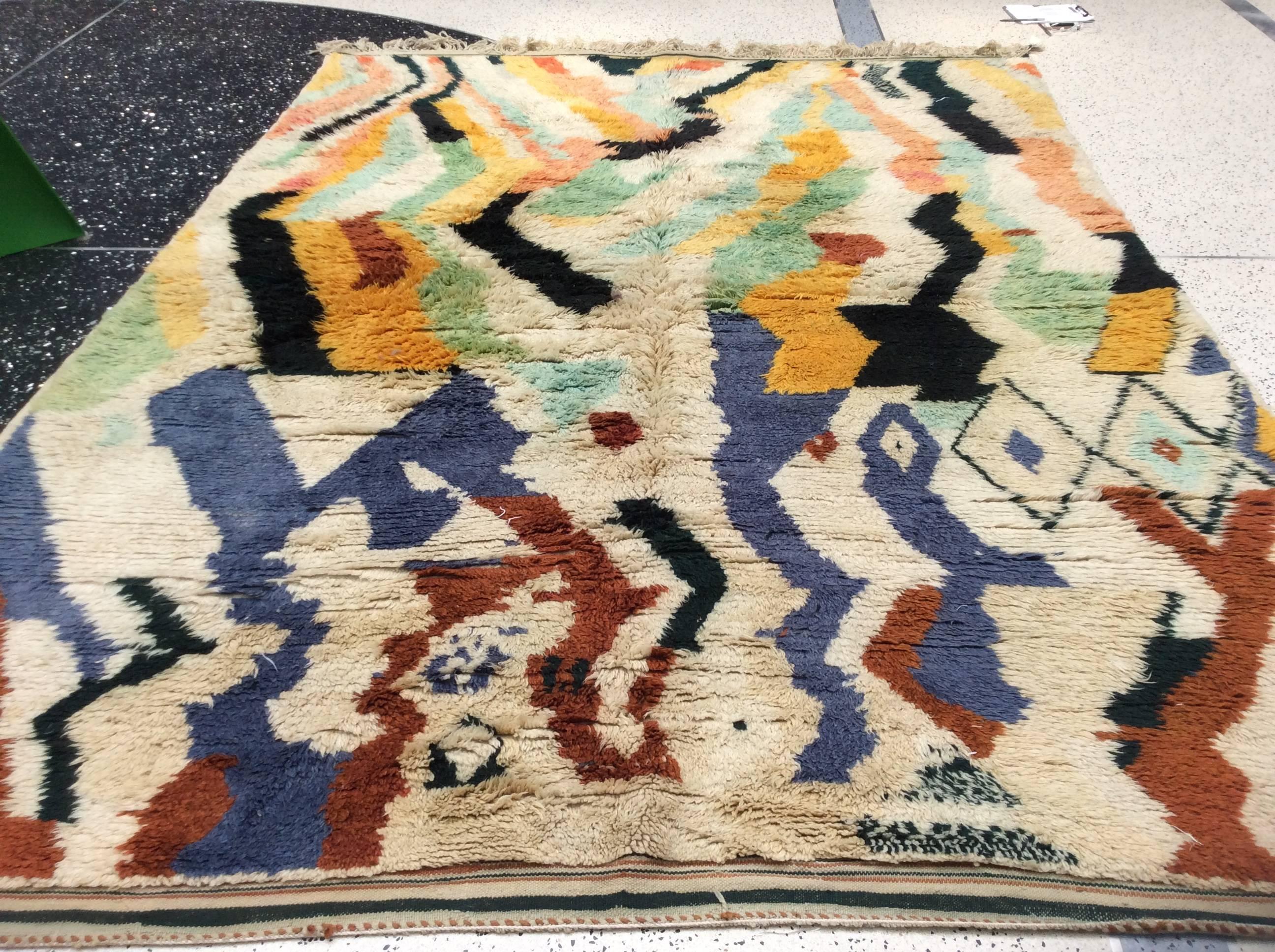 multicolour moroccan rug