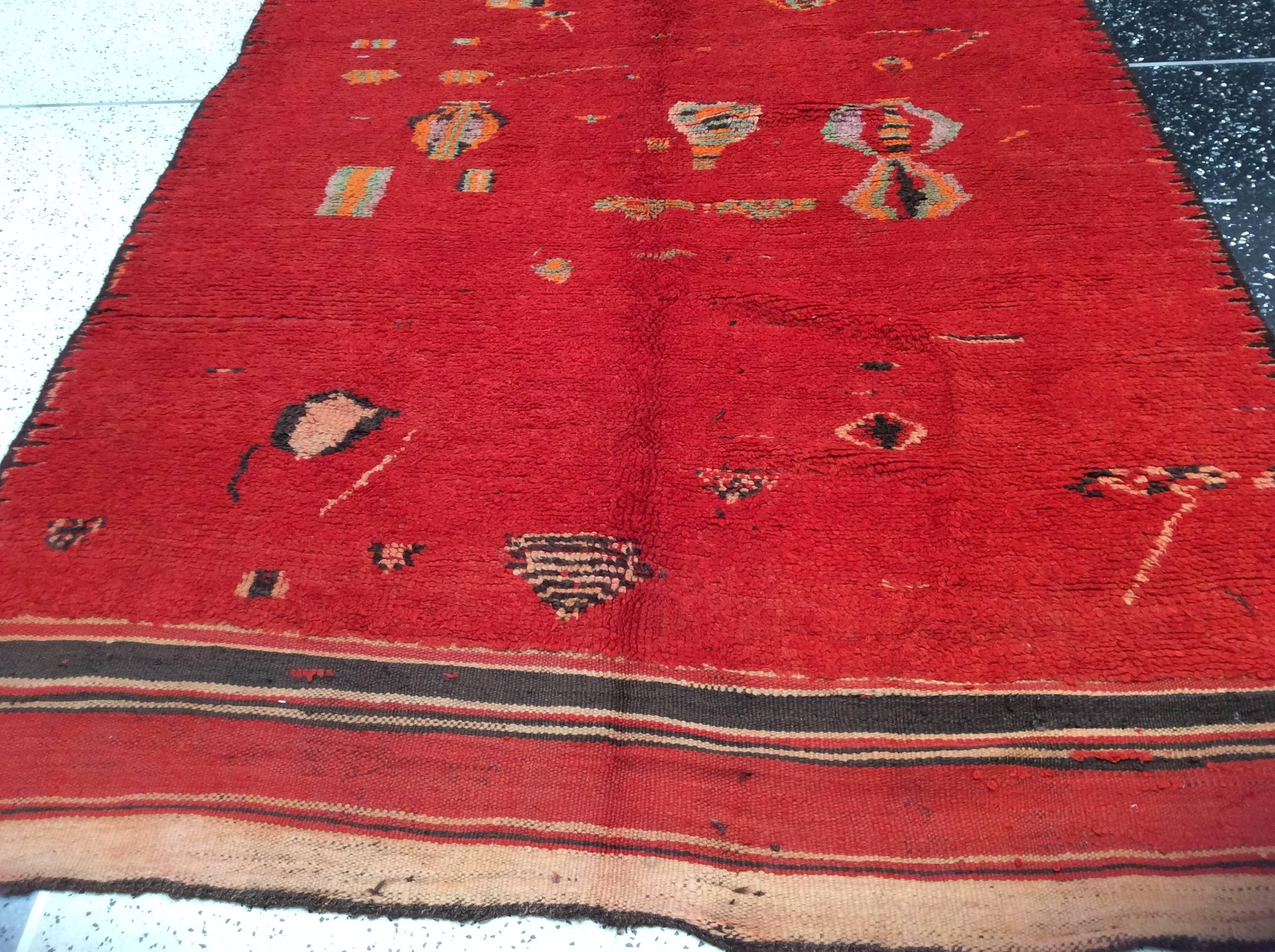 Red Moroccan Runner For Sale 1