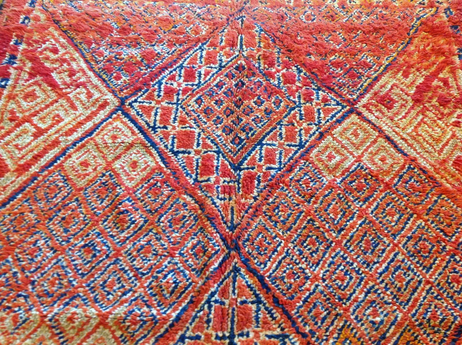 20th Century Tribal Vintage Red Moroccan Rug