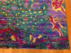 One of a Kind Indian Ikat Silk Saree