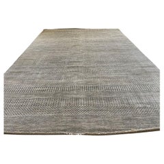Textured Wool Gray Rug