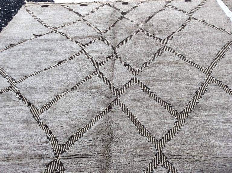 Gray Moroccan Berber Rug For Sale at 1stdibs
