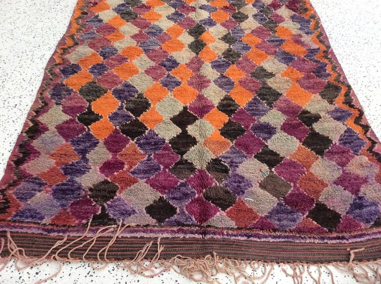 Purple Orange Moroccan Rug For Sale at 1stDibs | purple and orange rug ...