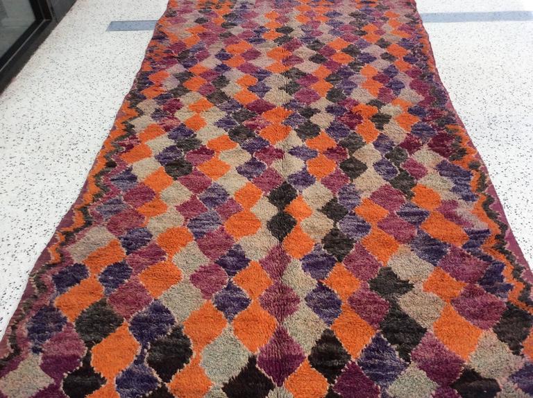 Purple Orange Moroccan Rug For Sale at 1stDibs | purple and orange rug ...