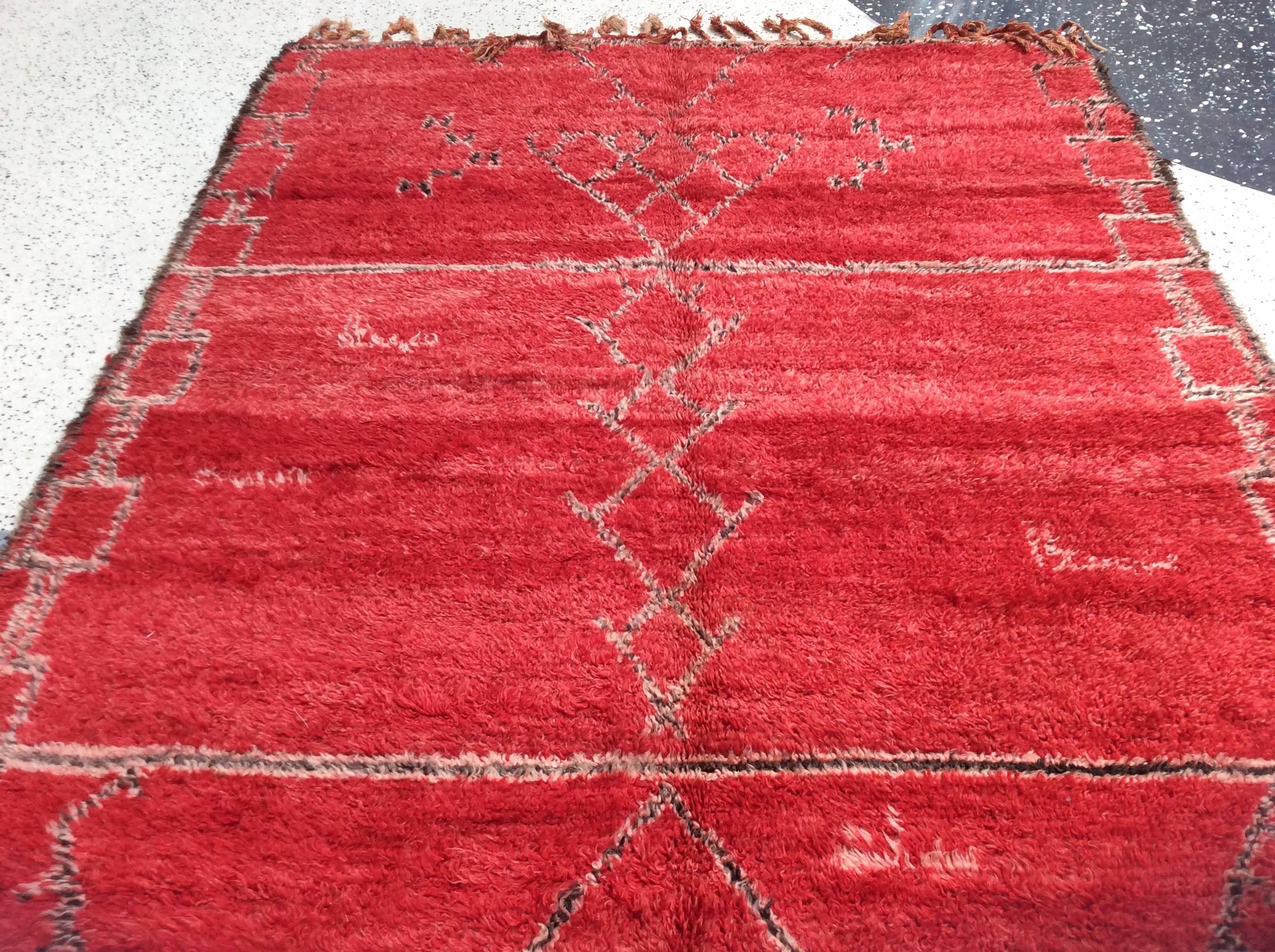 berber rug red