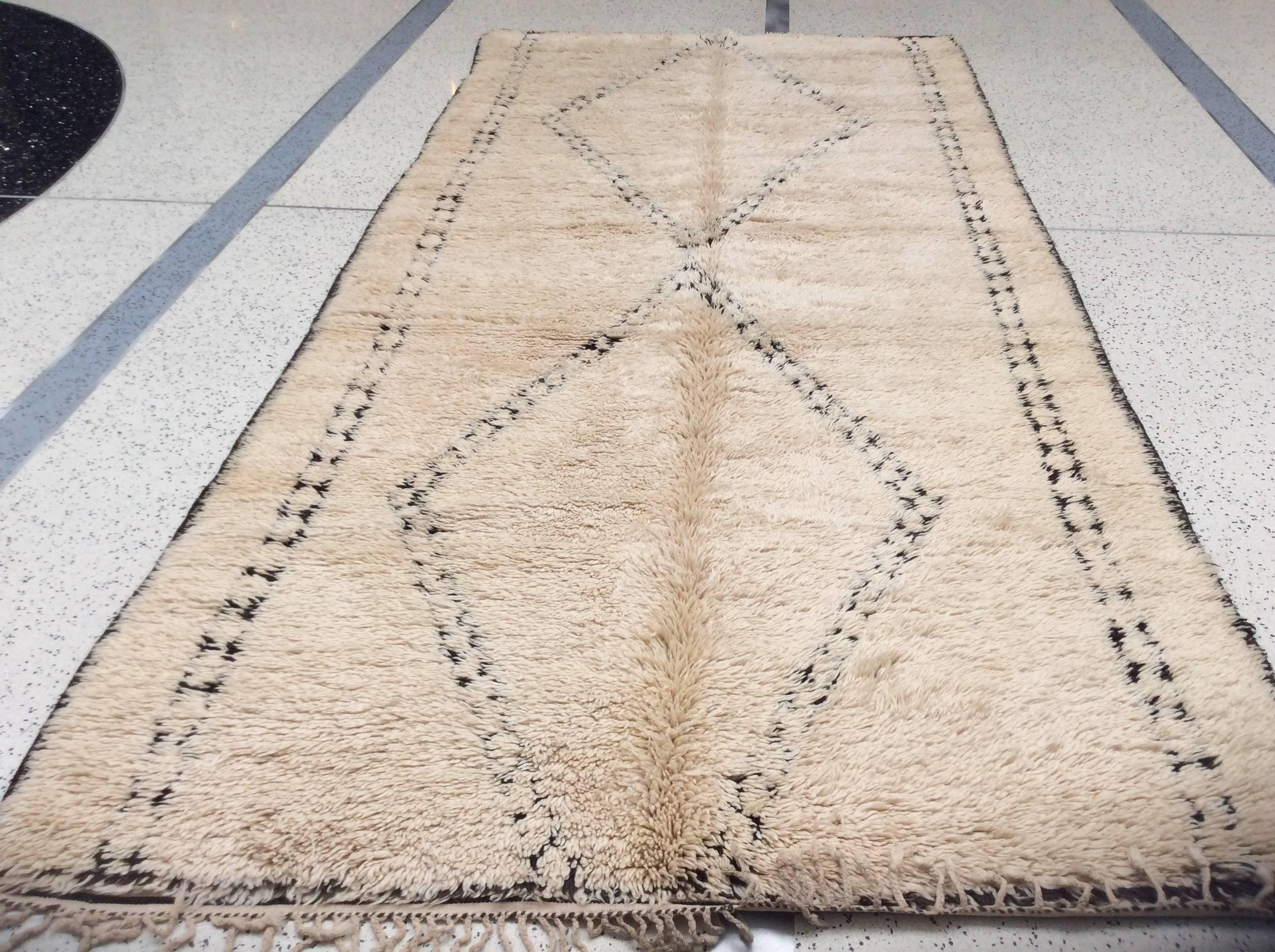 Hand-Knotted Wide Moroccan Runner