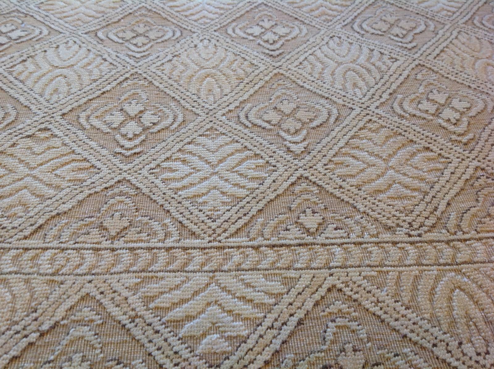 tone on tone patterned carpet