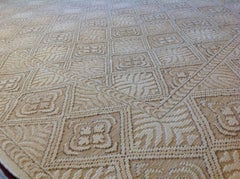 Tone on Tone Geometric Floral Rug