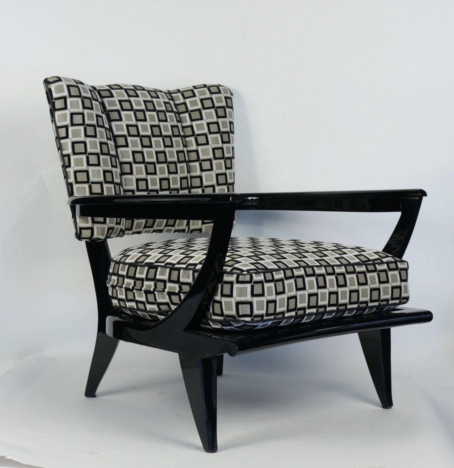 Mid-20th Century Nice Pair of 1950s Steiner Armchairs For Sale