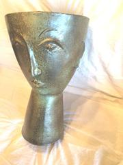Fabulous Ceramics Vase by Cosimo Venti, Part of the "Visages" Series, 2016