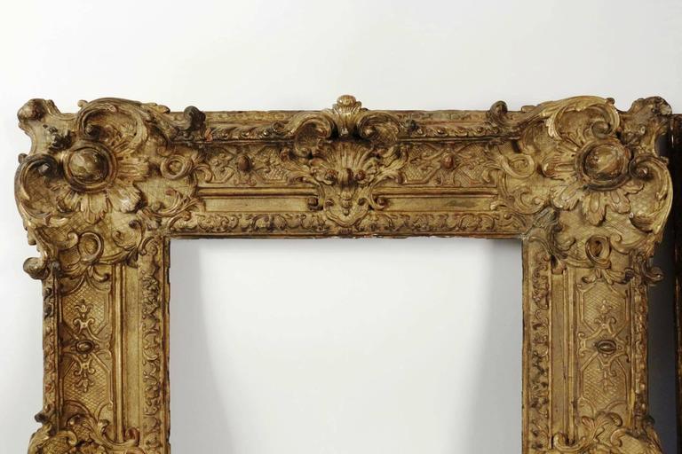 Fabulous Pair of French Regence Period Frames, Mounted as Mirrors, 18th