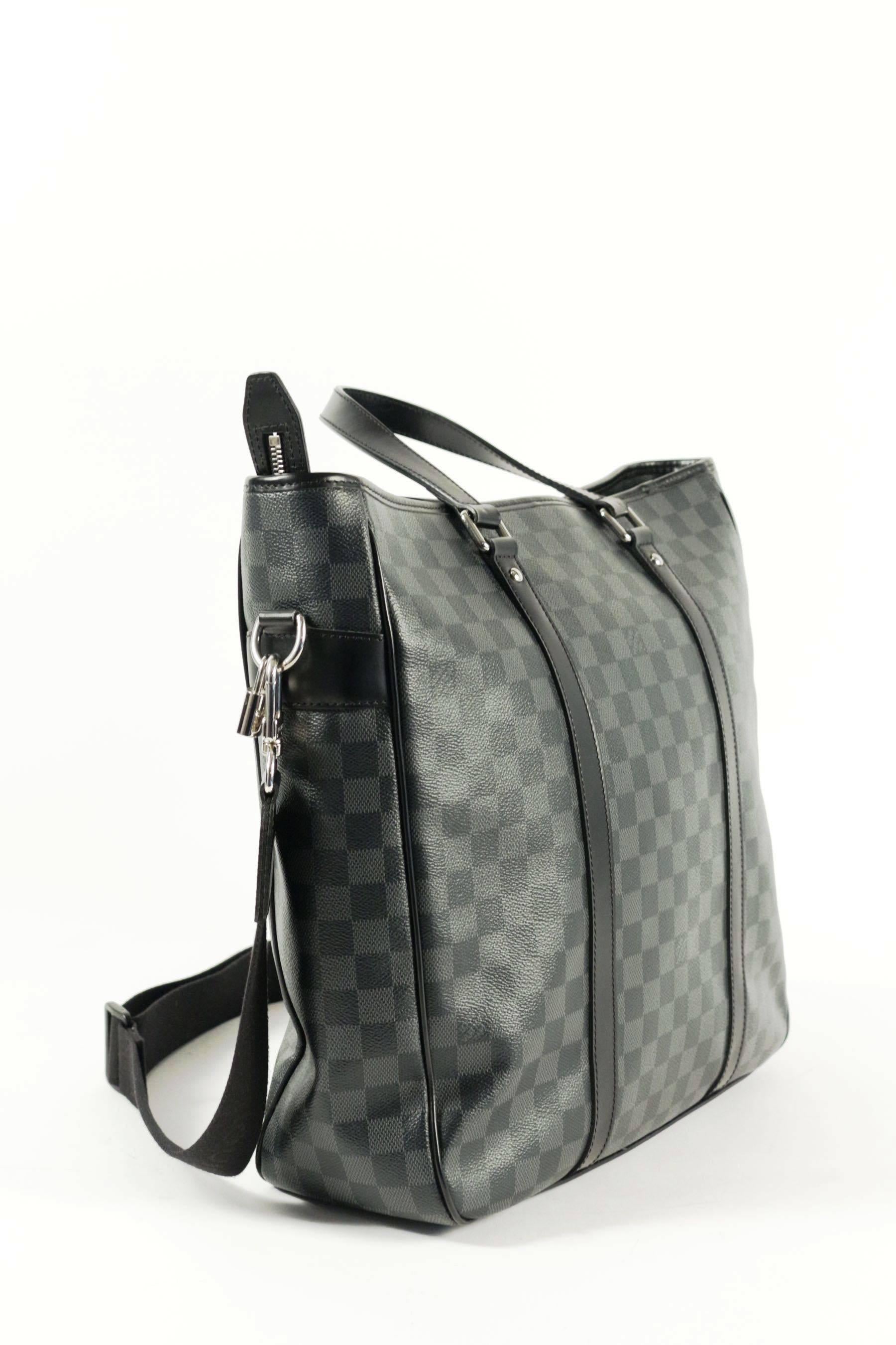 Pre-Owned Tadao Bag by Louis Vuitton, Grey and Black 3