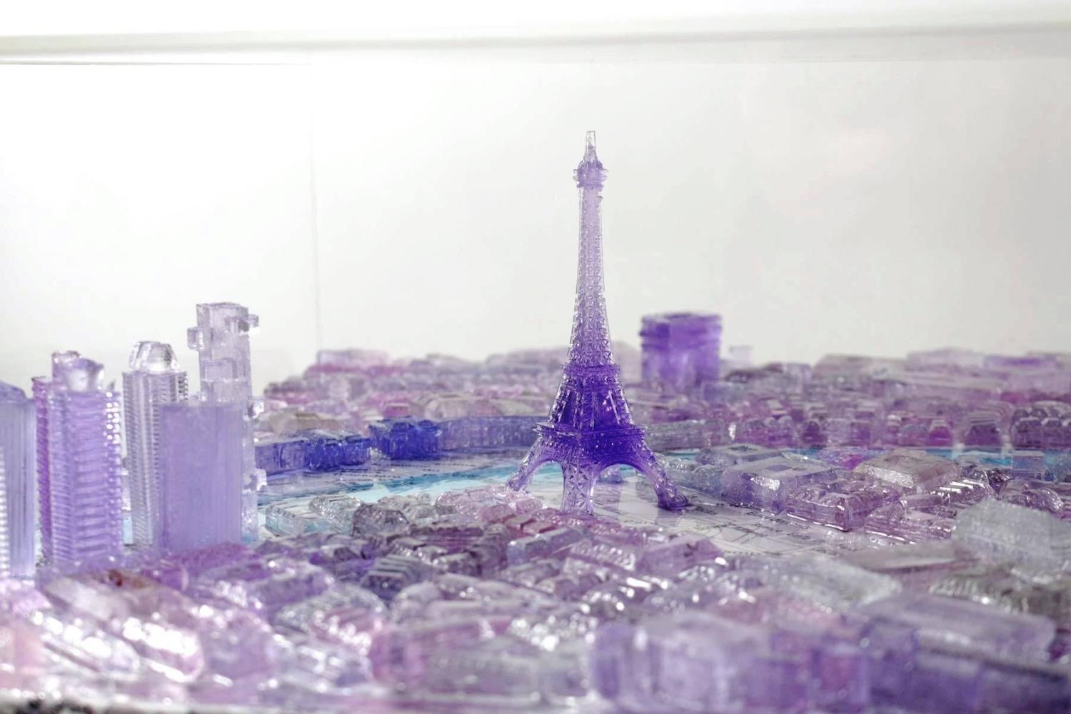 Great Coffee Table by G. Lagos, Blue Paris, from the "Cityscapes