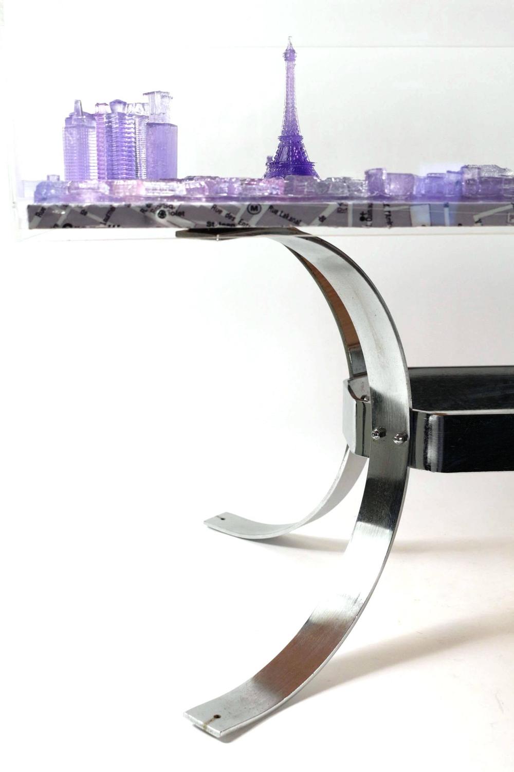 Great Coffee Table by G. Lagos, Blue Paris, from the "Cityscapes