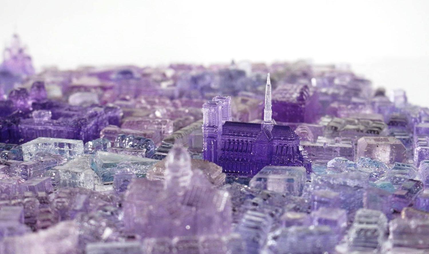 Great Coffee Table by G. Lagos, Blue Paris, from the "Cityscapes