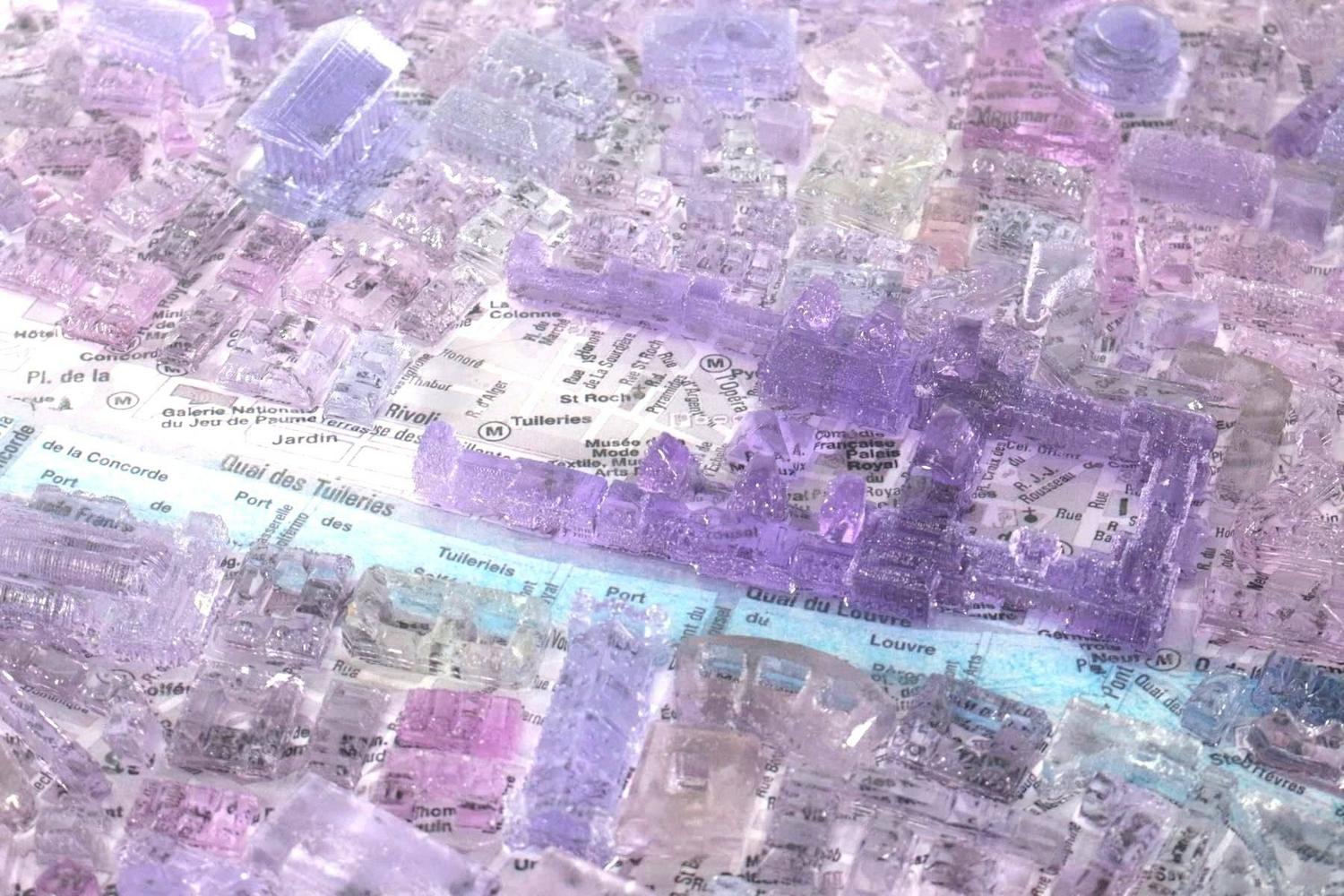 Great Coffee Table by G. Lagos, Blue Paris, from the "Cityscapes