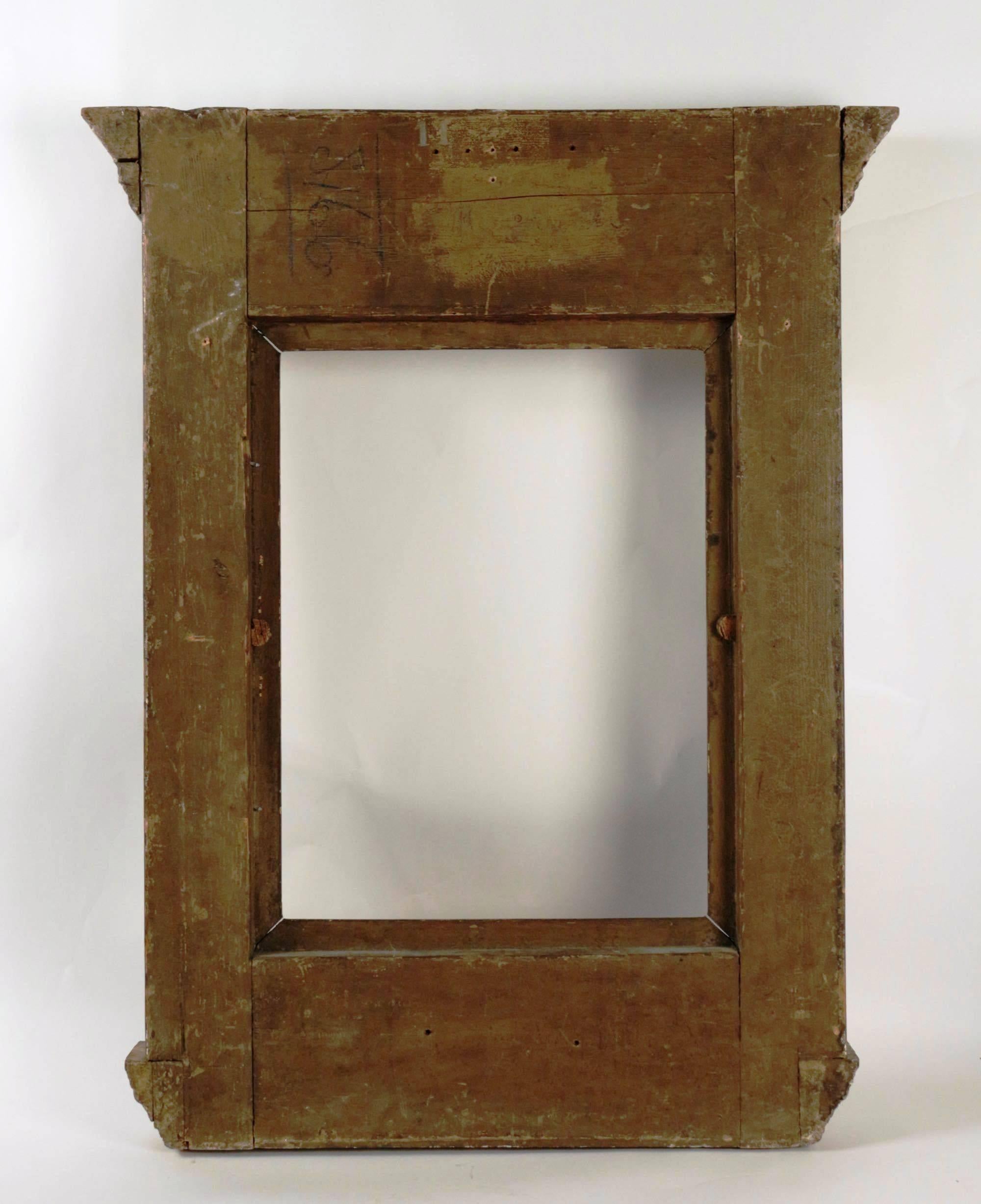 Italian Renaissance Style Frame Mounted as Mirror, Italy, Late 19th Century In Excellent Condition In Saint-Ouen, FR