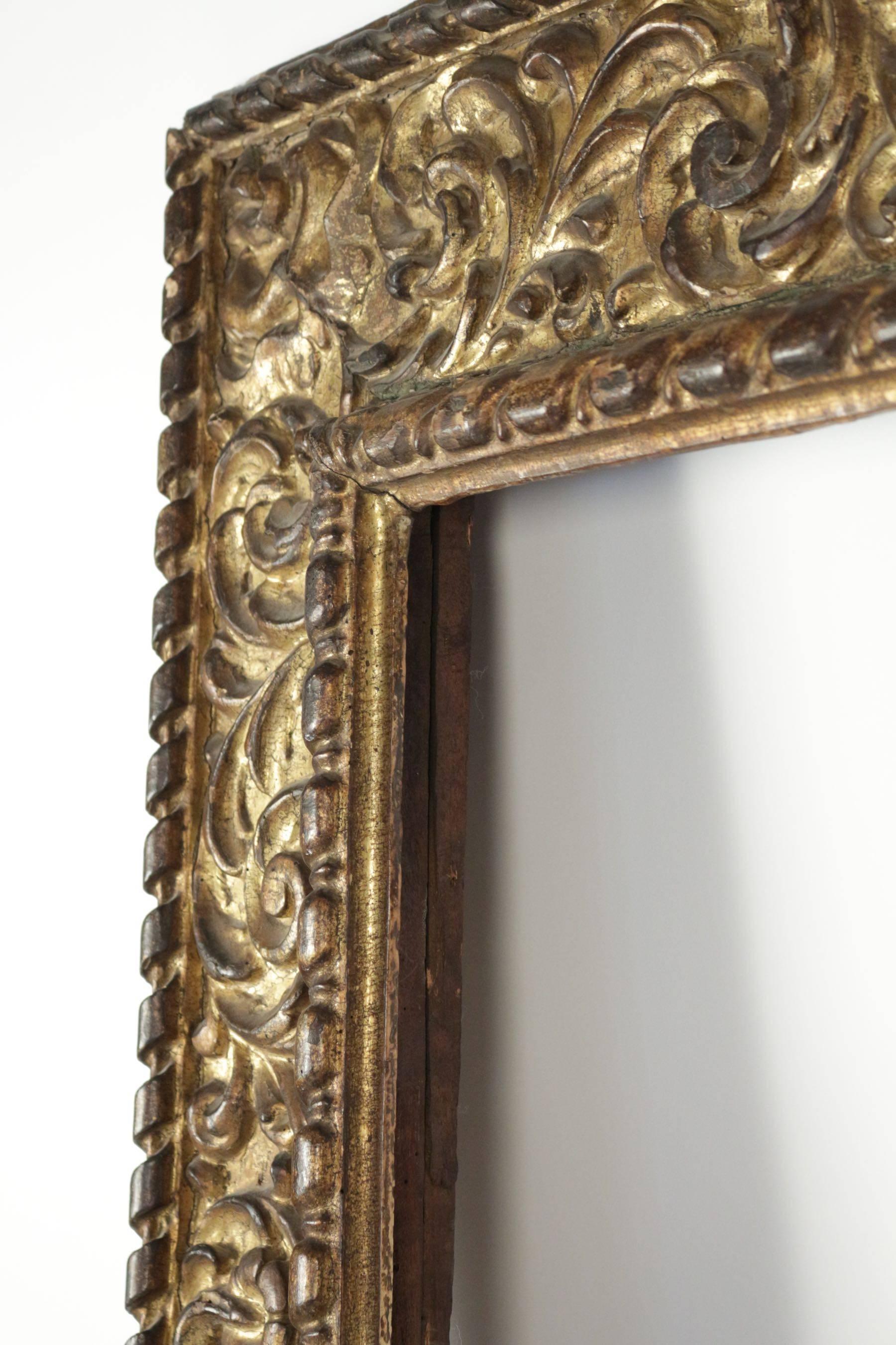 Fabulous Italian Frame Mounted as Mirror, Northern Italy, Late 16th Century For Sale 1