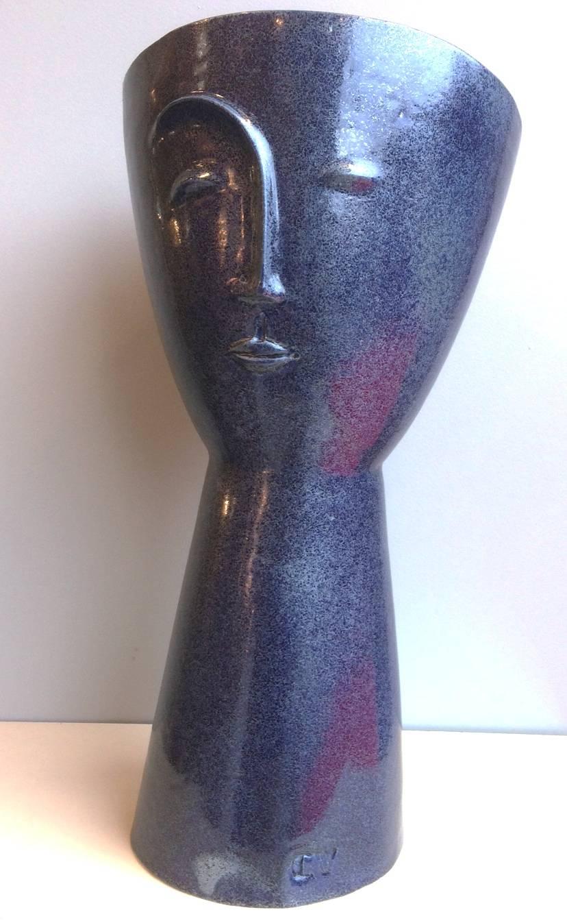 Fabulous ceramics vase by Cosimo Venti, 2016, part of the 
